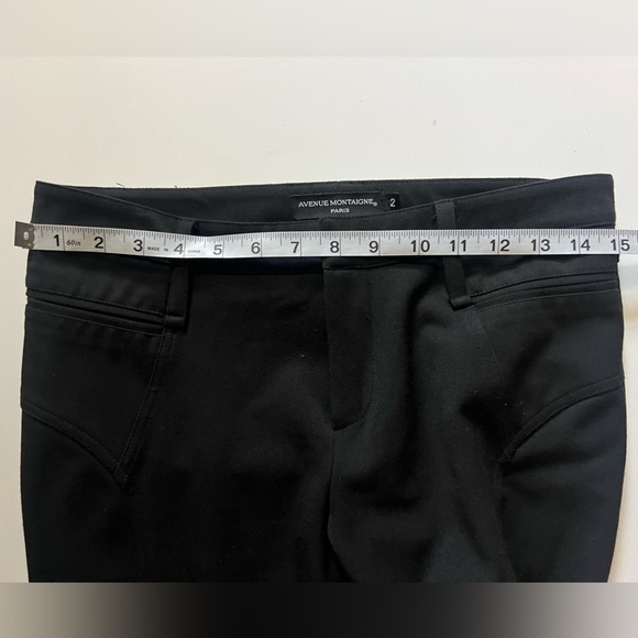 Avenue Montaigne Black Pants Size 2 - Picture 4 of 8